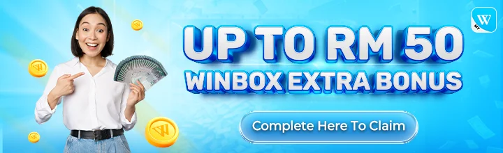 Winbox Extra Bonus promotion with free RM50 bonus