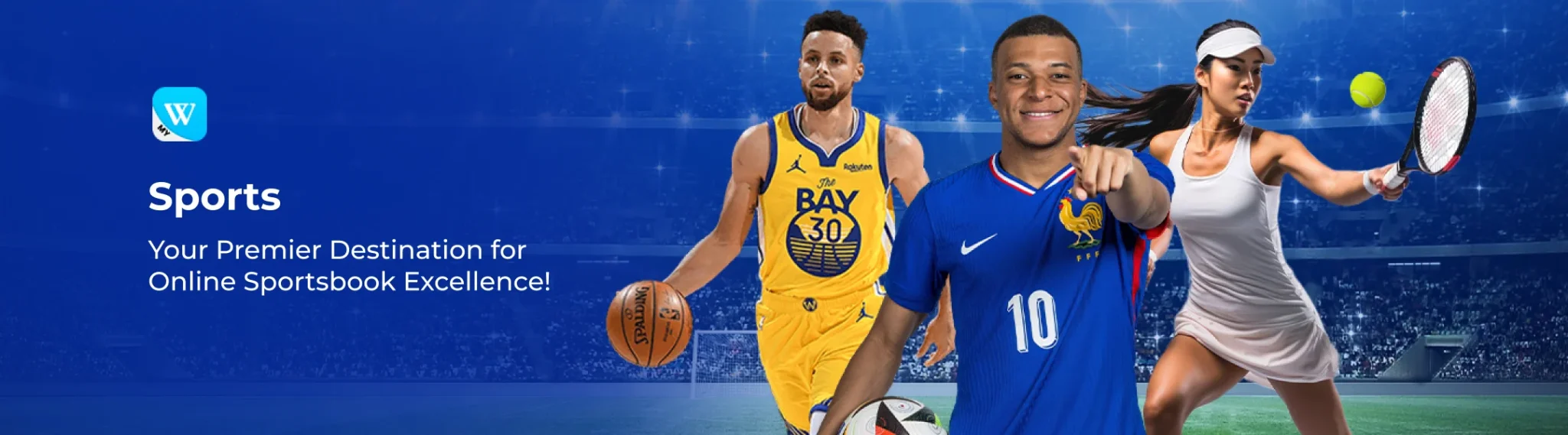 Winbox Sports banner featuring football basketball tennis and online sportsbook betting