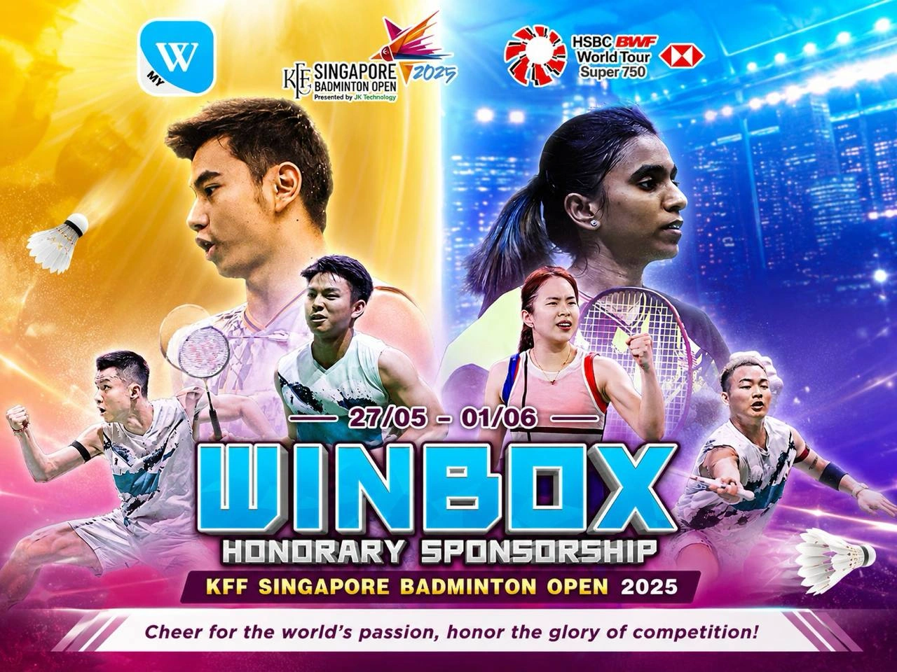 Winbox honorary sponsorship of KFF Singapore Badminton Open 2025